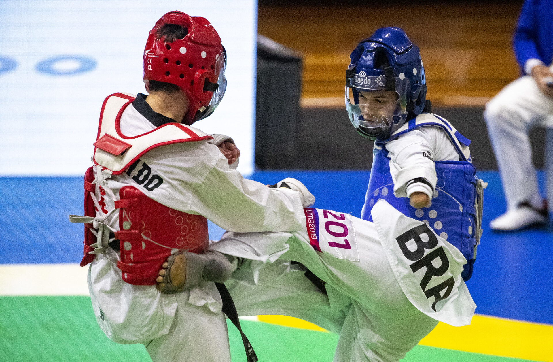 La selección brasileña de taekwondo paralímpico compite en el Gran Premio y Mundial de México